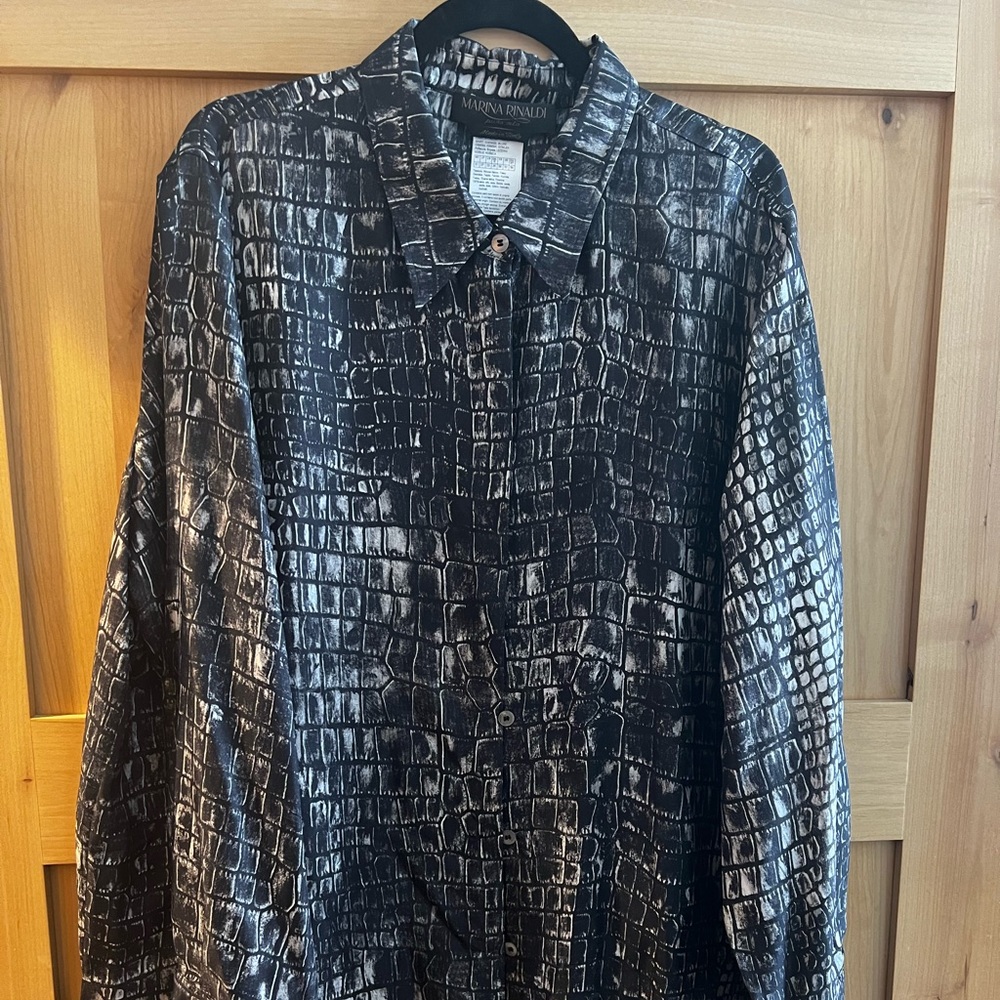 Marina Rinaldi silk blouse
